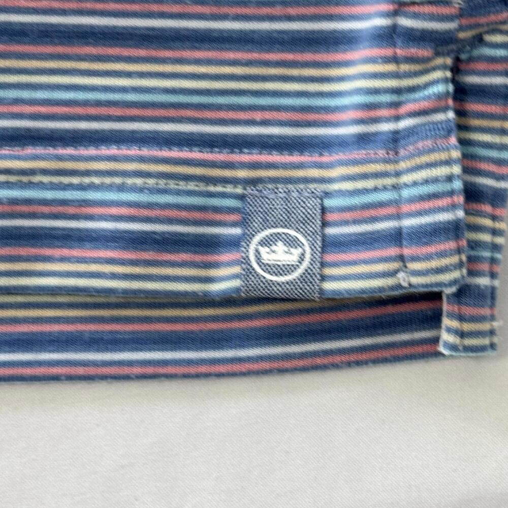 Peter Millar Seaside Men's XL Polo Shirt Short Sleeve Lyocell Golf Casual Blue - Picture 5 of 8